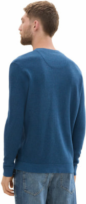 Tom Tailor Structured Crew férfi pulóver