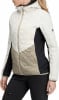 Damen Steppjacke mit Kapuze in Creme, Beige und Schwarz.
