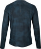 Dunkelblaues Langarmshirt für Damen mit Textaufdruck.