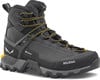 Herren-Outdoor-Stiefel von Salewa mit Gore-Tex und gelben Schnürsenkeln.