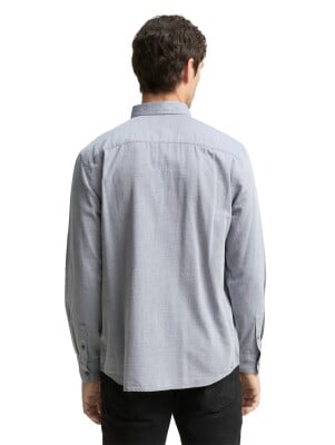 Tom Tailor Structured Shirt férfi hosszú ujjú póló