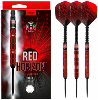 Harrows Red Horizon 3er-Set Steel Dartpfeile
