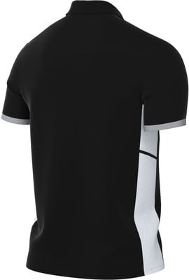 Schwarzes Poloshirt mit weißen Seitenteilen und grauen Ärmelbündchen. Schwarzes Poloshirt mit weißen Seitenteilen und grauen Ärmelbündchen.