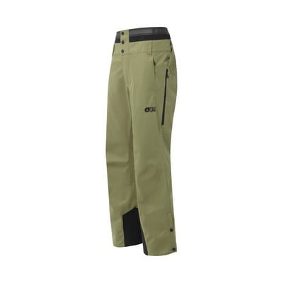 Grüne Skihose mit schwarzen Details und Markenlogo. Grüne Skihose mit schwarzen Details und Markenlogo.