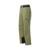 Grüne Skihose mit schwarzen Details und Markenlogo.