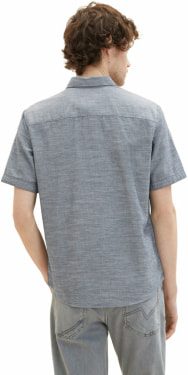 TOM TAILOR Structured Slub. férfi póló rövid ujjú
