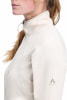 Detail einer Damen-Fleecejacke von McKinley in Beige mit Logo am Ärmel.