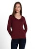 Basic V-Neck női pulóver
