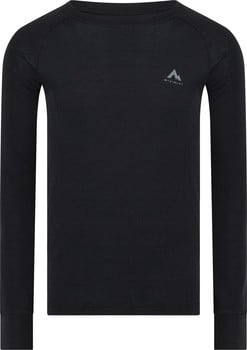 Schwarzes Langarmshirt mit McKinley-Logo auf der Brust.