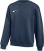 Námornícka modrá mikina Nike s bielym logom na hrudi.