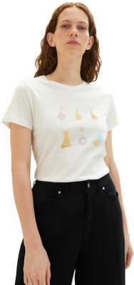 Tom Tailor Crew Neck Print női póló