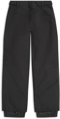 Schwarze Skihose mit gesteppten Knien und elastischem Bund.