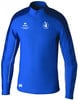 Blaue Sportjacke mit Logo und der Aufschrift NR am Saum.