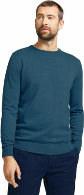 Tom Tailor Basic Crew Neck férfi pulóver