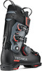 Schwarzer Tecnica Skischuh mit roten und grauen Akzenten und BOA-System.