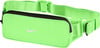 Grüne Nike Laufbauchtasche mit weißem Logo und schwarzem Reißverschluss.