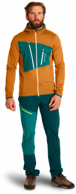 Ortovox Fleece Grid Fleecejacke mit Kapuze
