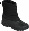 Schwarzer McKinley Winterstiefel mit gestepptem Obermaterial und Gummisohle.