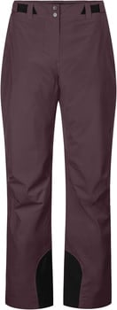 Damen-Skihose in Dunkelviolett mit schwarzen Beinabschlüssen.