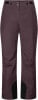 Damen-Skihose in Dunkelviolett mit schwarzen Beinabschlüssen.