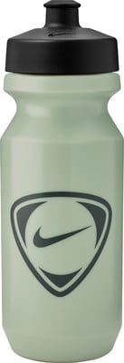 Hellgrüne Nike-Wasserflasche mit schwarzem Deckel und Logo. Hellgrüne Nike-Wasserflasche mit schwarzem Deckel und Logo.