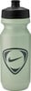 Hellgrüne Nike-Wasserflasche mit schwarzem Deckel und Logo.