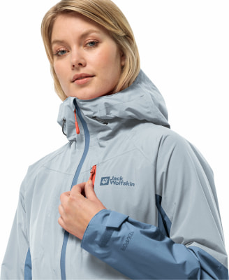Jack Wolfskin Eagle Peak 2L Regenjacke mit Kapuze