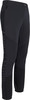 Schwarze Outdoorhose mit seitlichem Logo und Reißverschlüssen.