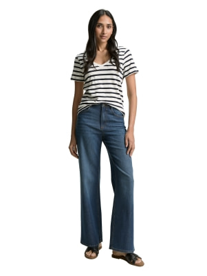 Tom Tailor TOM TAILOR V-Neck Slub Női póló