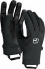 Schwarze Handschuhe mit Logo und MERINOINSIDE-Aufschrift.