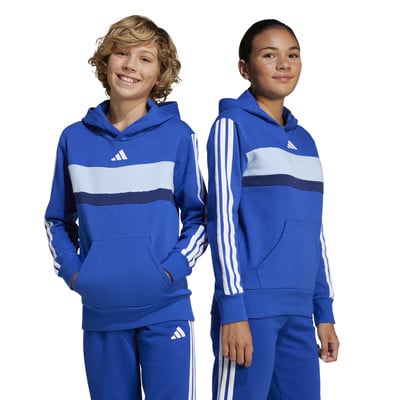 adidas J 3S TIB FL HD Gyerek kapucnis pulóver adidas J 3S TIB FL HD Gyerek kapucnis pulóver
