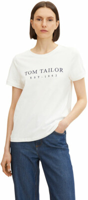 Tom Tailor Print Crew Neck női rövid ujjú póló